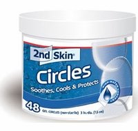 Spenco 2nd Skin Lot de 200 carrés de gel non stériles Bleu 2,5 cm