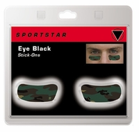 Sportstar Camouflage Eye Black StickOns