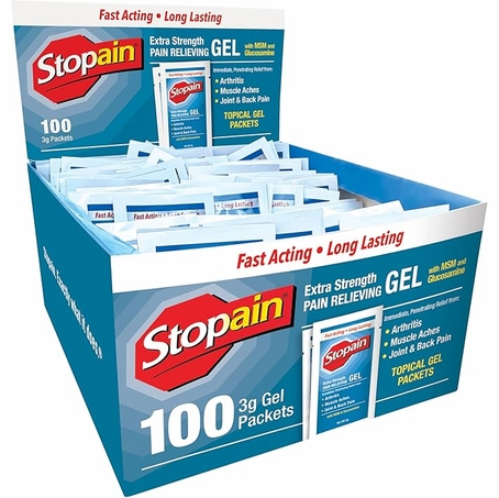 STOPAIN Extra Strength Packets - 100 Pack