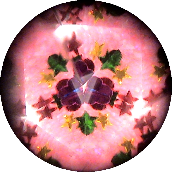 Kaleidoscope Keychain, "Pink 8016 K"