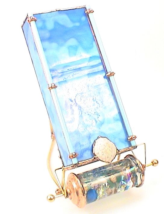 Stained Glass Kaleidoscope By Sue Rioux Blue Lagoon