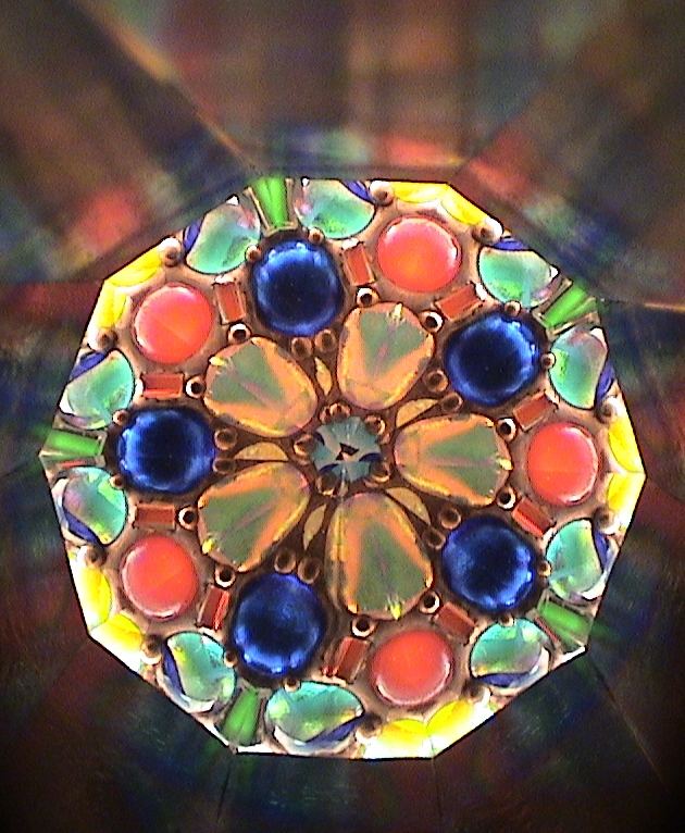 Stained Glass Kaleidoscope "Echoes Reply" by Kaleidoscope Artist Sue Rioux