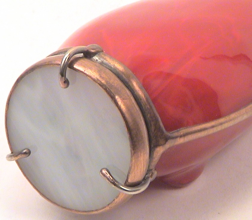 Stained Glass Kaleidoscope, "Pod 2 in Red" 2014 By Artist Charles