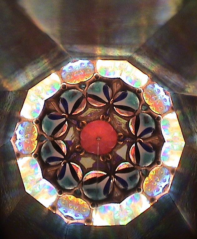 Stained Glass Kaleidoscope "Echoes Reply" by Kaleidoscope Artist Sue Rioux