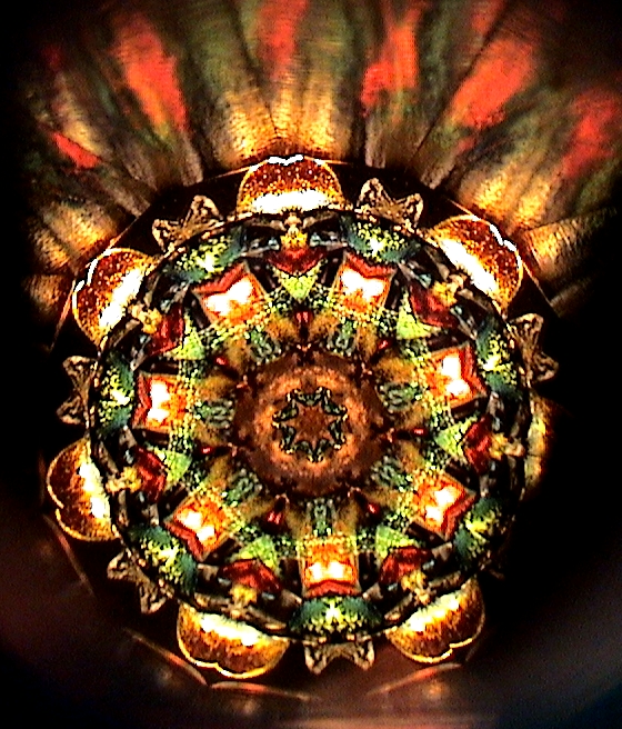 Stained Glass Kaleidoscopes For Sale, "Blue Lagoon Dichro" By Artists