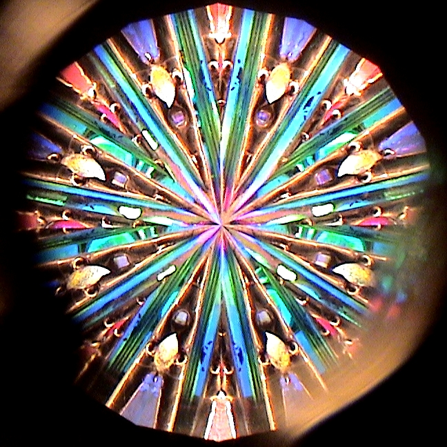 Stained Glass Kaleidoscopes "Through the Keyhole" By Sue Rioux