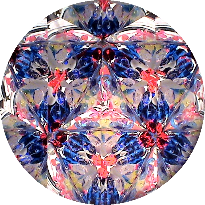 Kaleidoscope, USA Flag Liquid Suspension By Kaleidoscope Artist