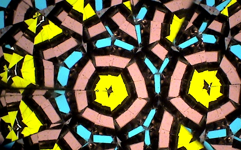 Vintage Glass Kaleidoscope, "Kevel With Handle" By Artist Doug Johnson.