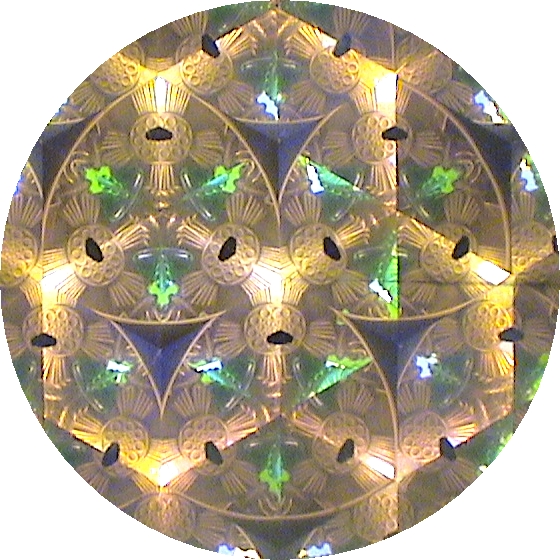 Vintage Kaleidoscope, "Brass HandHeld with Stand" Era 1985 By American