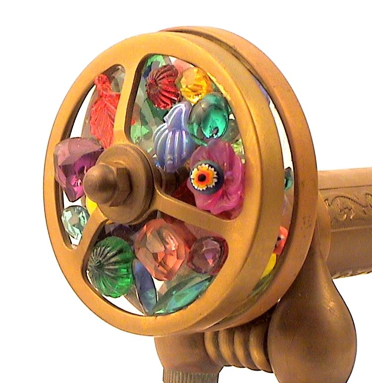 Vintage Kaleidoscope, "Brass HandHeld with Stand" Era 1985 By American