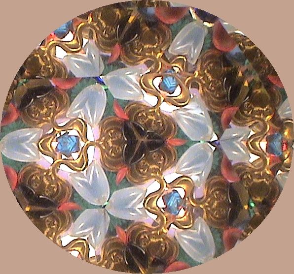 Vintage Kaleidoscope, "Brass HandHeld with Stand" Era 1985 By American