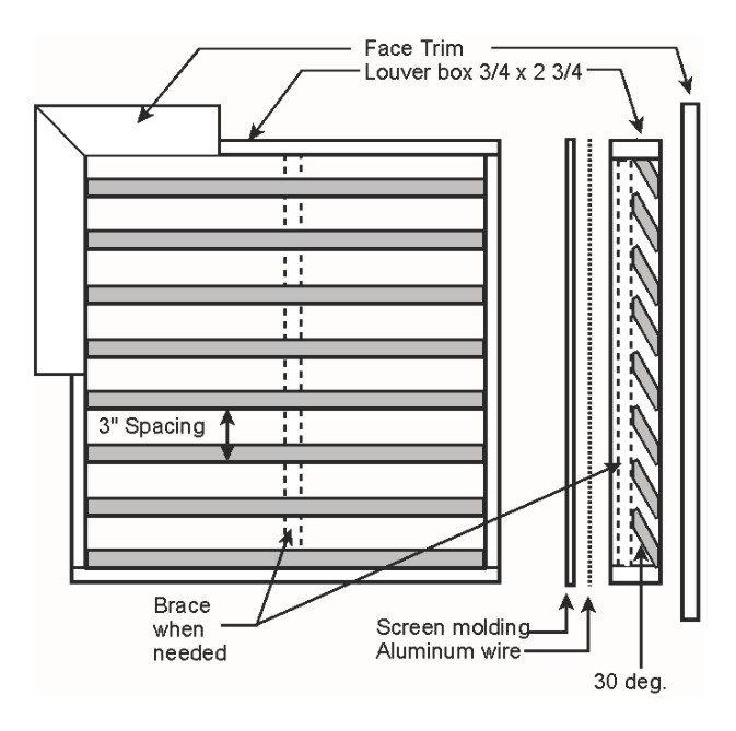 24" x 24" Gable Vent