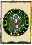 Personalized Department of US Army Throw Blanket 