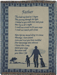 Father Throw Blanket with Verse