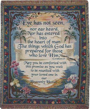 Heavenly Home Prayer Throw Blanket