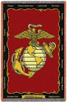 Personalized US Marine Corp Throw Blanket