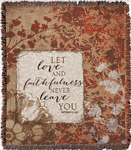 Proverbs 3:3 Love and Faithfulness Throw Blanket