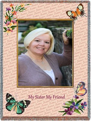 Photo Throw Blanket Sister
