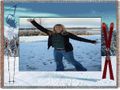 Picture Blanket  Skiing