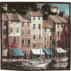 Portofino Waterfront Tapestry