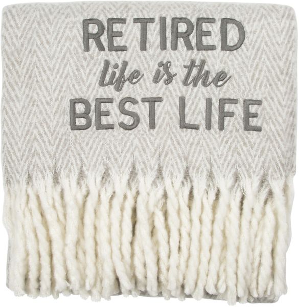 Retirement Personalized Gift, Personalized Retirement Throw Blanket