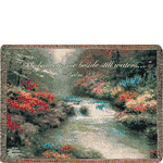 Thomas Kinkade Throw Blanket - Psalm 23