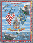 US Navy Throw Blanket