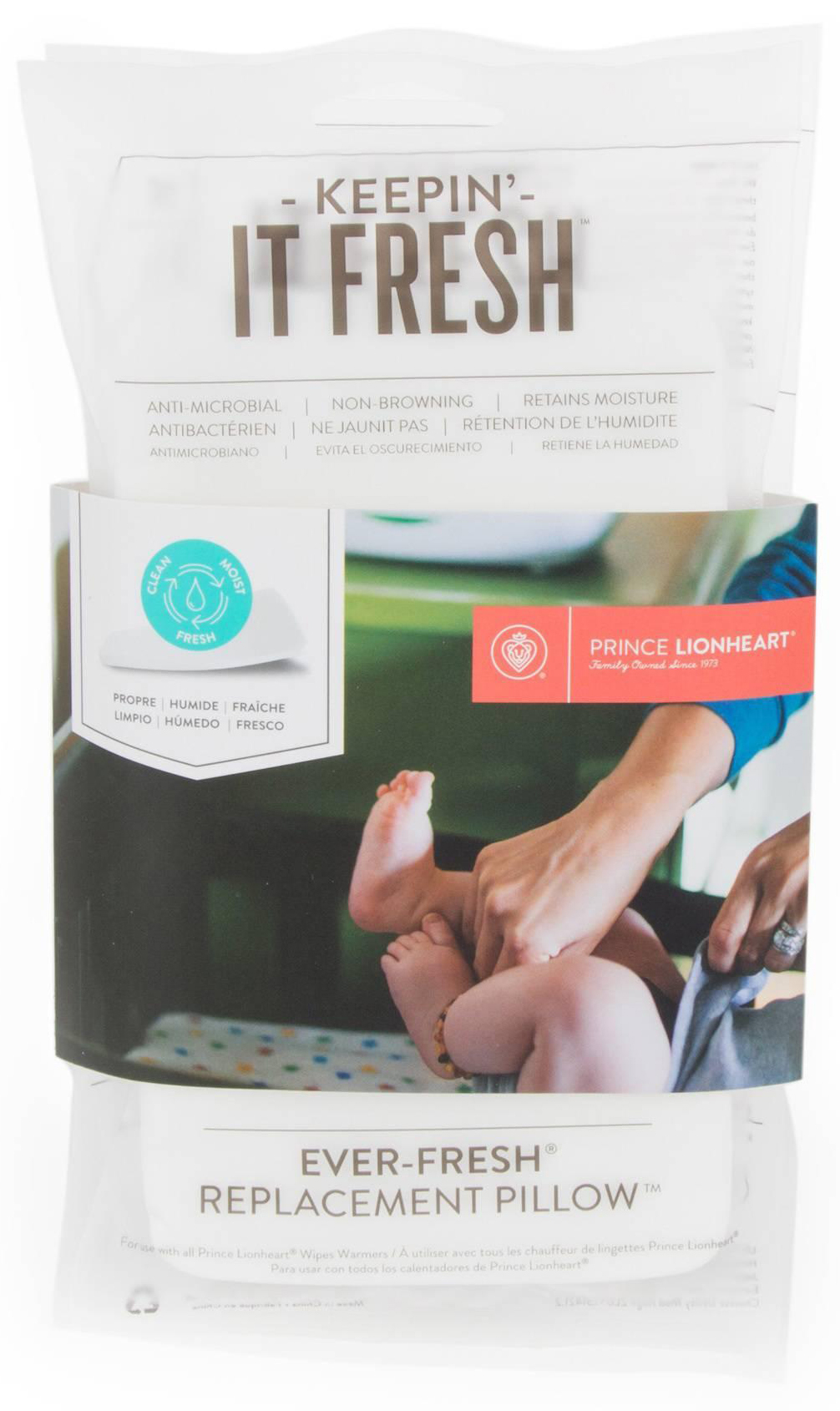 2 Pack Prince Lionheart EverFresh System Replacement Pillows for