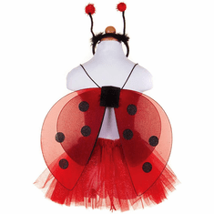 Great Pretenders Kids Costume Glitter Lady Bug Tutu, Wing & Headband Set