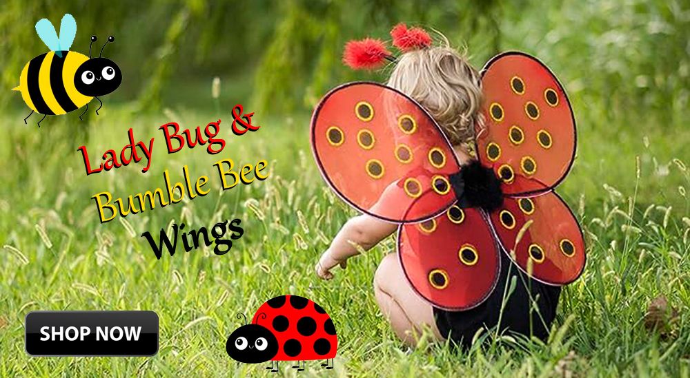Bumble Bee & Lady Bug Wings