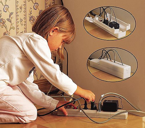 Extension Cord Coaxial Outlet Cover Baby Proof Snug Plugs For