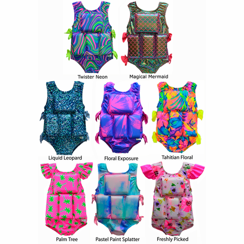 My Pool Pal Girls Toddler Flotation Swim Suits