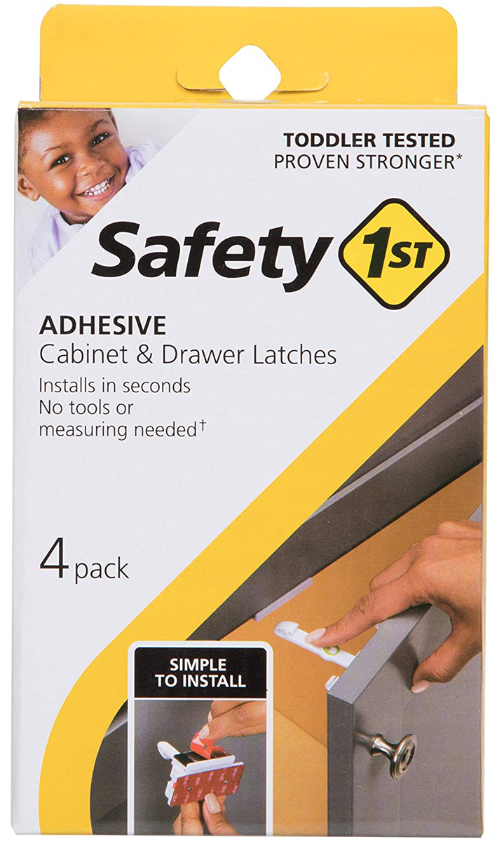 Pack of 4 Safety 1st Adhesive & Drawer Latches