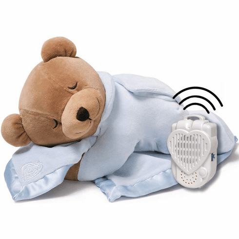 Prince Lionheart Original Slumber Womb Sound Teddy Bear and Silkie Blanket