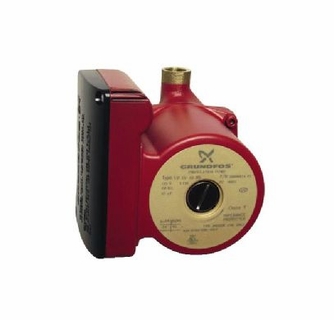 Grundfos Hot Water Bronze Circulator Pump, 1 Speed UP15-18B5