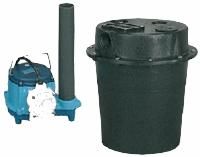 Little Giant Sink Drain System 44 GPM 3/10 HP 5.5 Gal, WRS-6 (506055) (D) <br>