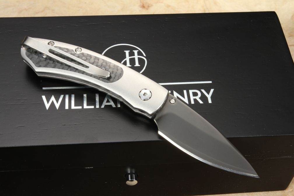 William Henry B09 Knight Carbon Fiber Folding Knife + Free Shipping