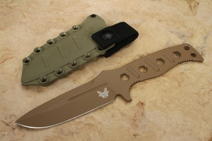 Benchmade 375FE-1 Fixed Adamas Flat Dark Earth Coated CruWear Steel