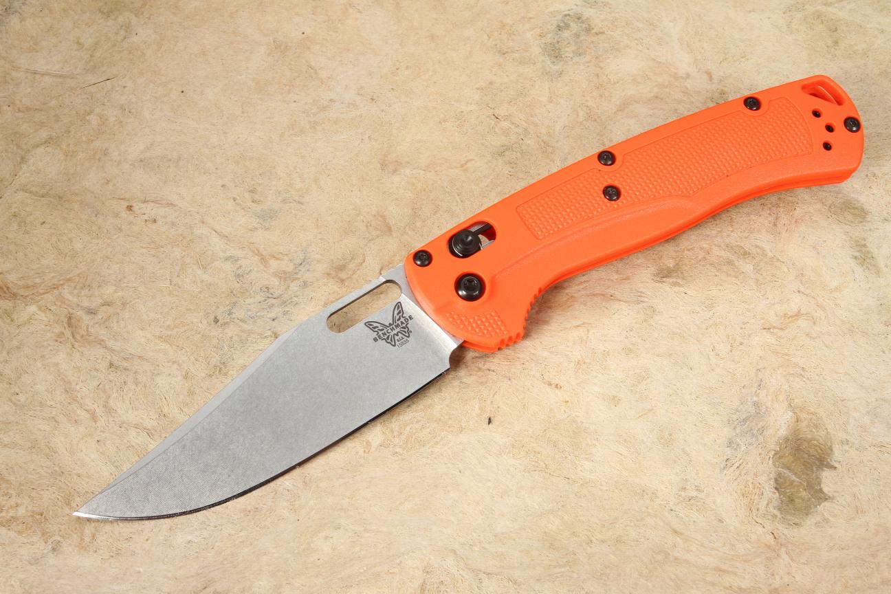 Benchmade 15535 Taggedout Orange Grivory Axis Lock Folding Knife