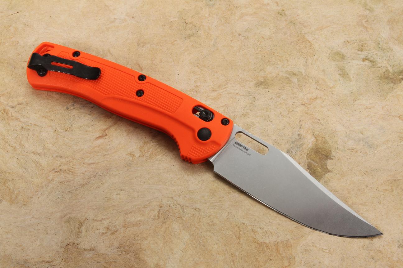 Benchmade 15535 Taggedout Orange Grivory Axis Lock Folding Knife