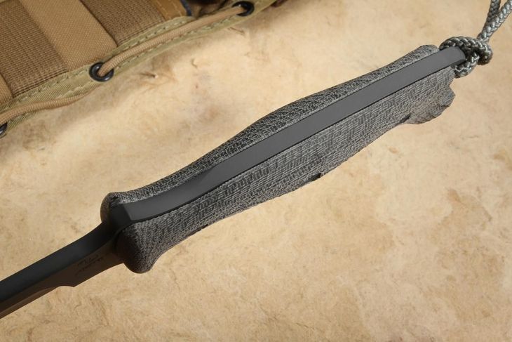 Chris Reeve Green Beret 7" Black Non Serrated - Coyote Sheath