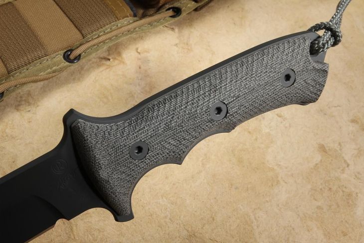 Chris Reeve Green Beret 7" Black Non Serrated - Coyote Sheath