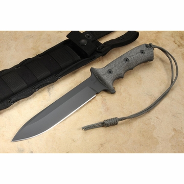 Chris Reeve Green Beret 7" - Non Serrated - Black Cerakote - MagnaCut (ONE PER HOUSEHOLD)