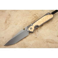 Chris Reeve Knives Large Sebenza 31 Box Elder Burl Inlay #12