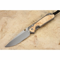 Chris Reeve Knives Large Sebenza 31 Box Elder Burl Inlay #13