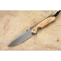 Chris Reeve Knives Large Sebenza 31 Box Elder Burl Inlay #14