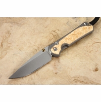 Chris Reeve Knives Large Sebenza 31 Box Elder Burl Inlay #15