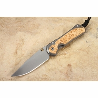 Chris Reeve Knives Large Sebenza 31 Box Elder Burl Inlay #2