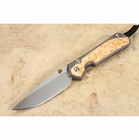 Chris Reeve Knives Large Sebenza 31 Box Elder Burl Inlay #4