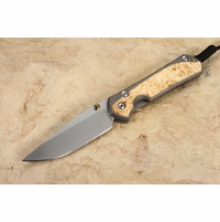 Chris Reeve Knives Large Sebenza 31 Box Elder Burl Inlay #5
